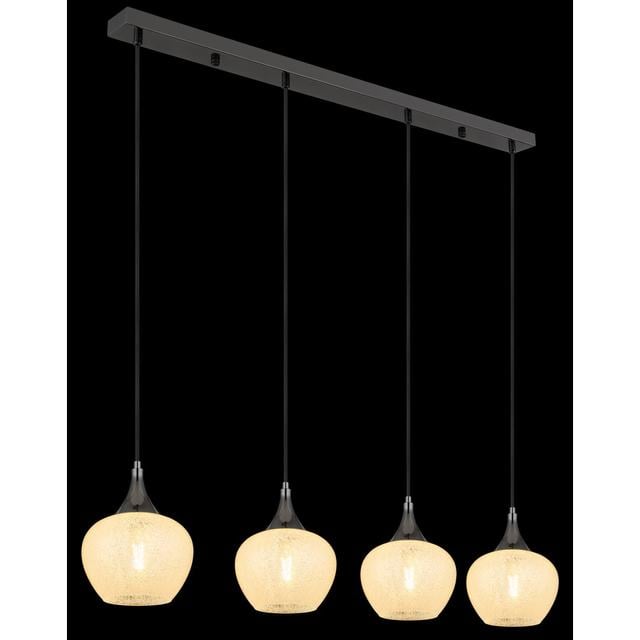 Cosima 4 - Light Matte Black Pendant Mikado Living on Productcaster.