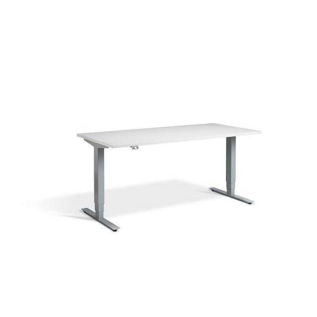 Trexler Standing Desk Ebern Designs Size: 1300cm H x 1200cm W x 800cm D, Frame Colour: Grey/Silver on Productcaster.