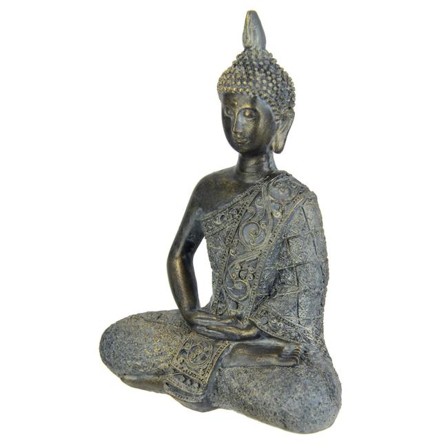 Buddha-Figur Audrys, sitzend BohoLiving on Productcaster.