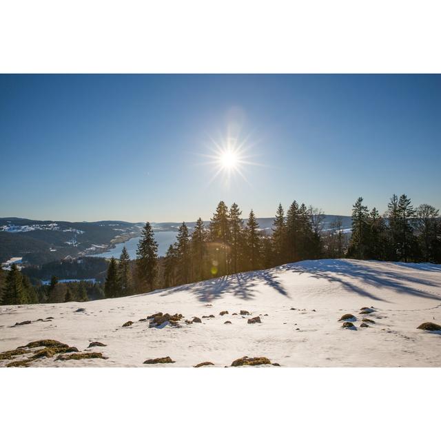 View Of Mountain - Wrapped Canvas Photograph Alpen Home Size: 20cm H x 30cm W x 3.8cm D on Productcaster.