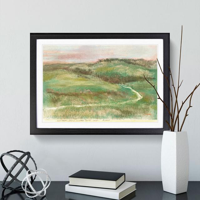 Landscape by Edgar Degas - Picture Frame Painting East Urban Home Size: 48cm H x 65cm W x 2cm D, Frame Option: Black Framed on Productcaster.