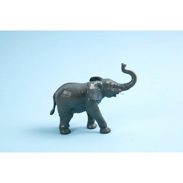 Pop Elephant Figurine by LoulouVonGlup - Wrapped Canvas Photograph Bloomsbury Market Size: 76cm H x 76cm W x 3.8cm D on Productcaster.