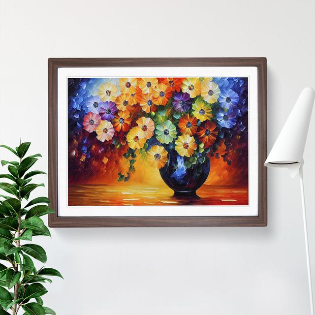 Assorted Flower Bouquet Vol.1 - Single Picture Frame Print Marlow Home Co. Size: 25cm H x 34cm W, Frame Colour: Brown on Productcaster.