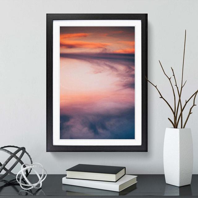 Movement of Clouds in Abstract - Picture Frame Photograph Print East Urban Home Frame Option: Black Framed, Size: 36cm H x 27cm W x 2cm D on Productcaster.