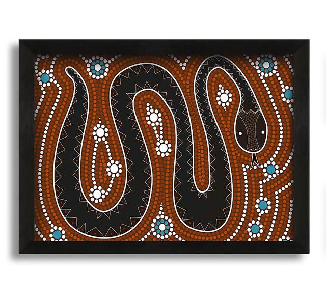 Aboriginal Pattern 6 - Picture Frame Painting on Canvas Latitude Vive on Productcaster.