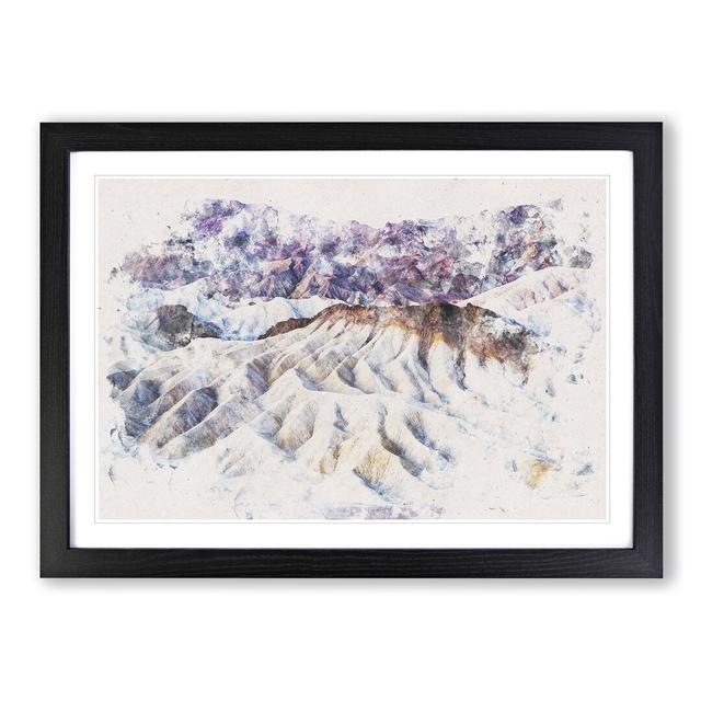 Death Valley Mountains In California - Picture Frame Painting East Urban Home Frame Option: Black Framed, Size: 45cm H x 63cm W x 2cm D on Productcaster.