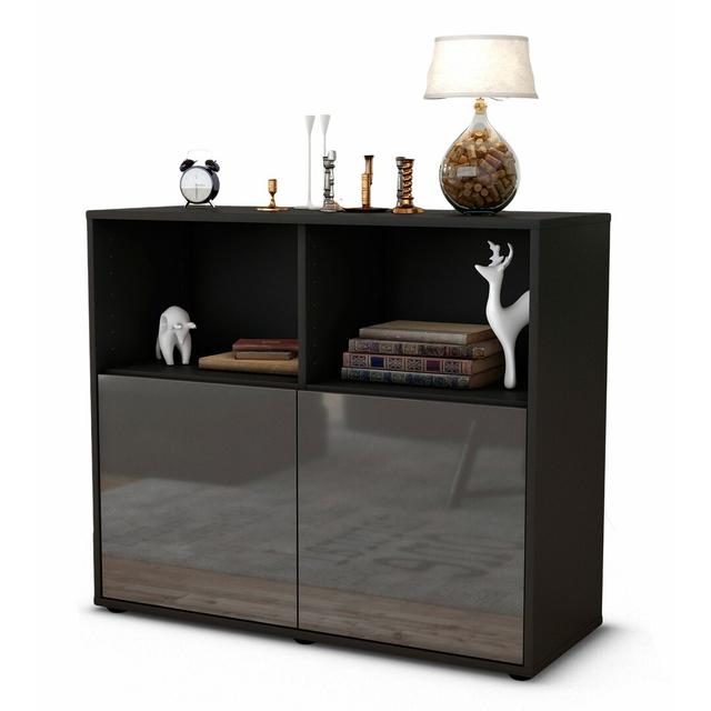 Raleigh Sideboard Latitude Run Body and front colour: Anthracite/High-gloss grey on Productcaster.