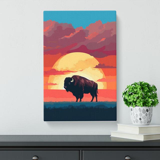 Buffalo Minimalism No.2 - Print Alpen Home Size: 60cm H x 40cm W x 3cm D on Productcaster.