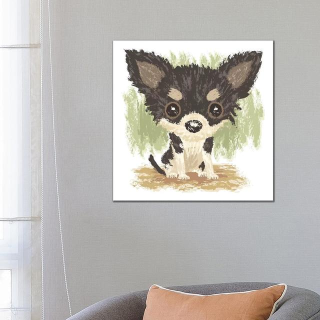 Chihuahua Is Sitting II by Toru Sanogawa - Wrapped Canvas Painting ClassicLiving Size: 66.04cm H x 66.04cm W x 3.81cm D on Productcaster.