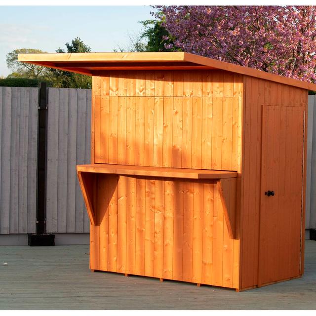 Paradise 6 ft. W x 4 ft. D Garden Bar and Shed Shire GB on Productcaster.