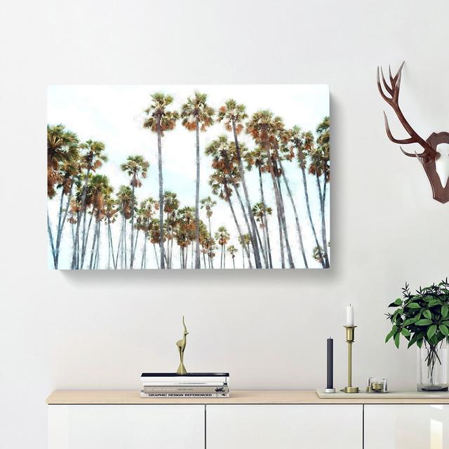 Palm Trees in Sri Lanka - Wrapped Canvas Painting Print East Urban Home Size: 60cm H x 91cm W x 3cm D on Productcaster.