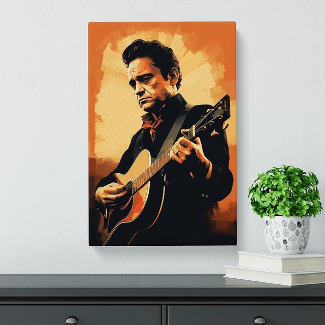 Johnny Cash - Print Marlow Home Co. Size: 60cm H x 40cm W x 3cm D on Productcaster.