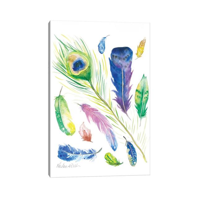 Feathers by - Wrapped Canvas Latitude Vive Size: 45.72cm H x 30.48cm W on Productcaster.