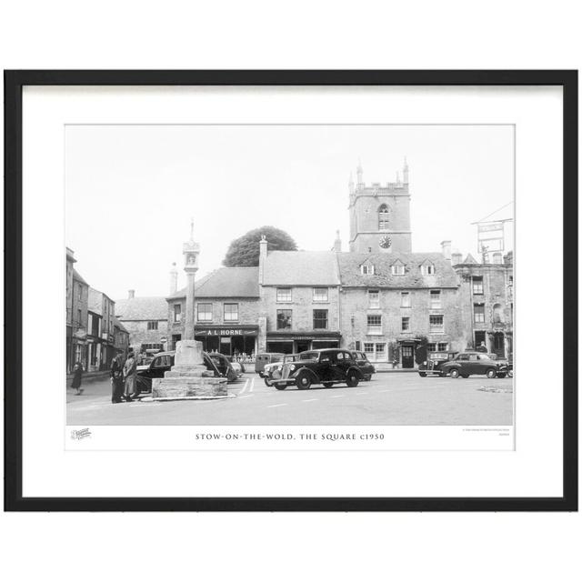 'Stow-on-the-Wold, the Square C1950' by Francis Frith - Picture Frame Photograph Print on Paper The Francis Frith Collection Size: 45cm H x 60cm W x 2 on Productcaster.