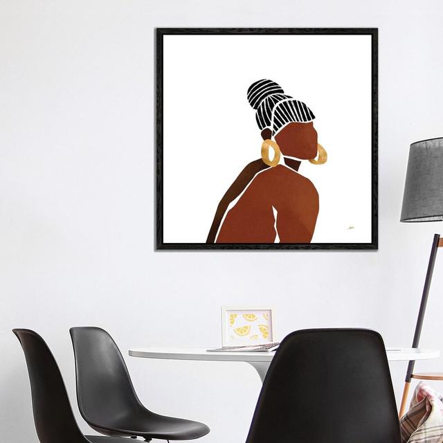 Nena by Bria Nicole - Print on Canvas Ebern Designs Format: Black Framed, Size: 93.98cm H x 93.98cm W x 3.81cm D on Productcaster.