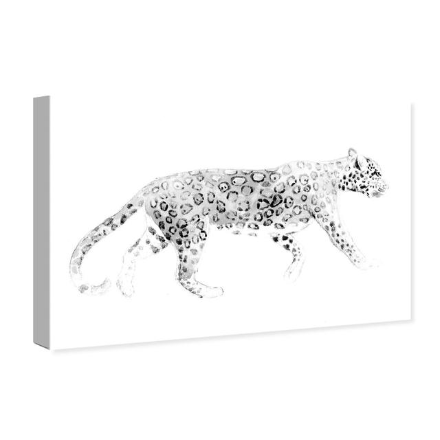 'Wild Cat Blanc Jaguar' - Graphic Art Print on Canvas East Urban Home Size: 25.4cm H x 38.1cm W x 3.8cm D on Productcaster.