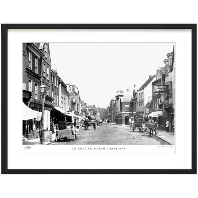 'Chichester, North Street 1898' by Francis Frith - Picture Frame Photograph Print on Paper The Francis Frith Collection Size: 45cm H x 60cm W x 2.3cm on Productcaster.