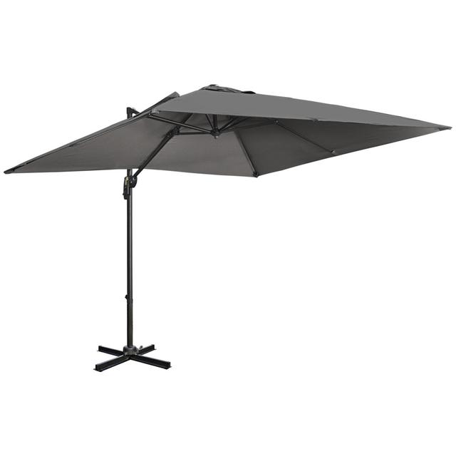 Arens 268cm Cantilever Parasol Dakota Fields Fabric Colour: Dark Grey on Productcaster.