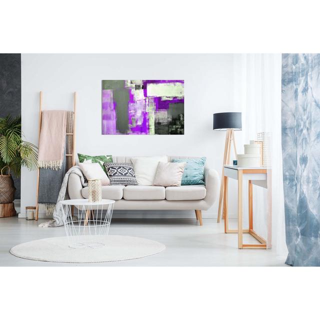 Office Abstract Art Painting - Wrapped Canvas Print Panther Print Colour: Purple, Size: 51cm H x 76cm W on Productcaster.