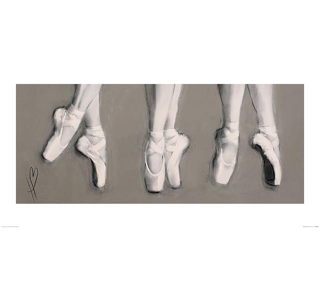 Dancing Feet by Hazel Bowman - No Frame Painting Rosalind Wheeler Size: 50 cm H x 100 cm W x 0.01 cm D on Productcaster.