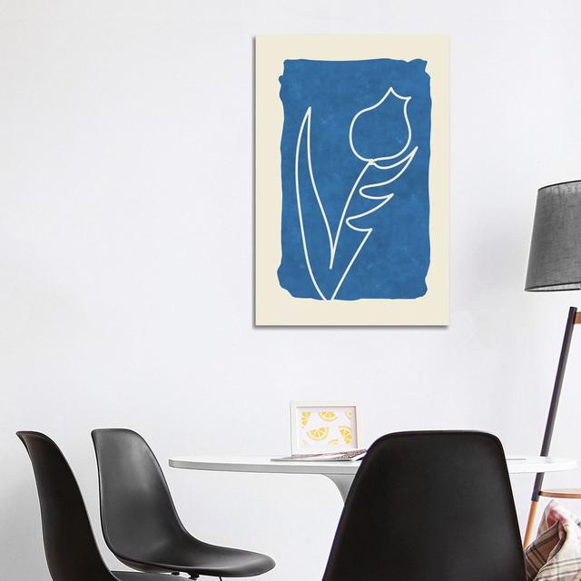 Sophisticated Lines on Blue VII by Maximiliano Casal - Wrapped Canvas Graphic Art Metro Lane Size: 101.6cm H x 66.04cm W x 3.81cm D on Productcaster.