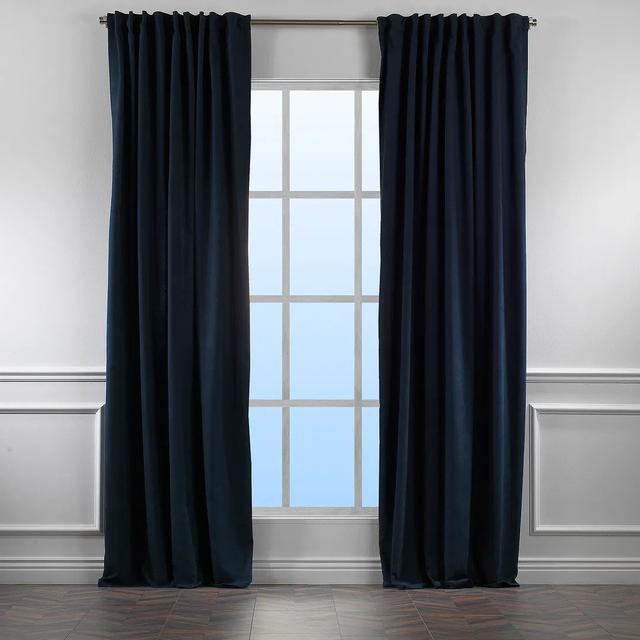 Extra Long & Extra Wide Decorative Curtain Single Panel Lilijan Home & Curtain Panel Size: 280cm W x 325cm L, Colour: Royal Blue on Productcaster.