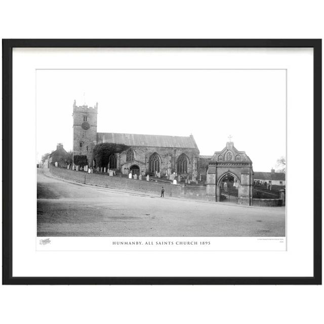 'Hunmanby, All Saints Church 1895' - Picture Frame Photograph Print on Paper The Francis Frith Collection Size: 28cm H x 36cm W x 2.3cm D on Productcaster.