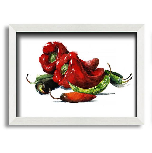 Powley Chili Choice - Single Picture Frame Art Prints Brambly Cottage Size: 21cm H x 29.7cm W x 10cm D on Productcaster.