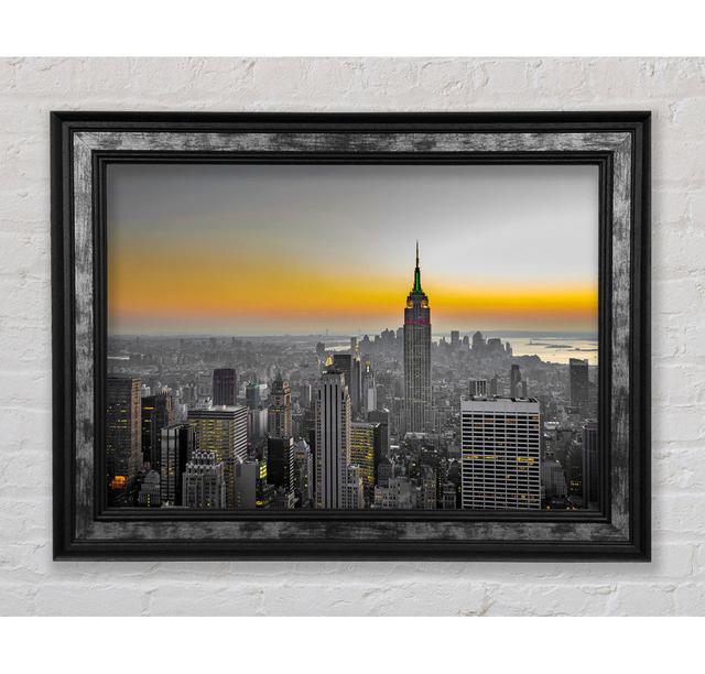 Golden - Single Picture Frame Art Prints Ebern Designs Size: 59.7cm H x 84.1cm W x 8cm D on Productcaster.