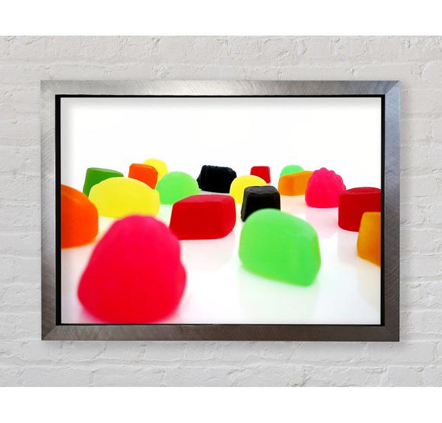 Gerahmtes Leinwandbild Juicy Winegums Brayden Studio Größe: 59,7 cm H x 84,1 cm B x 3,4 cm T, Format: Poster mit schwarzem Rahmen on Productcaster.