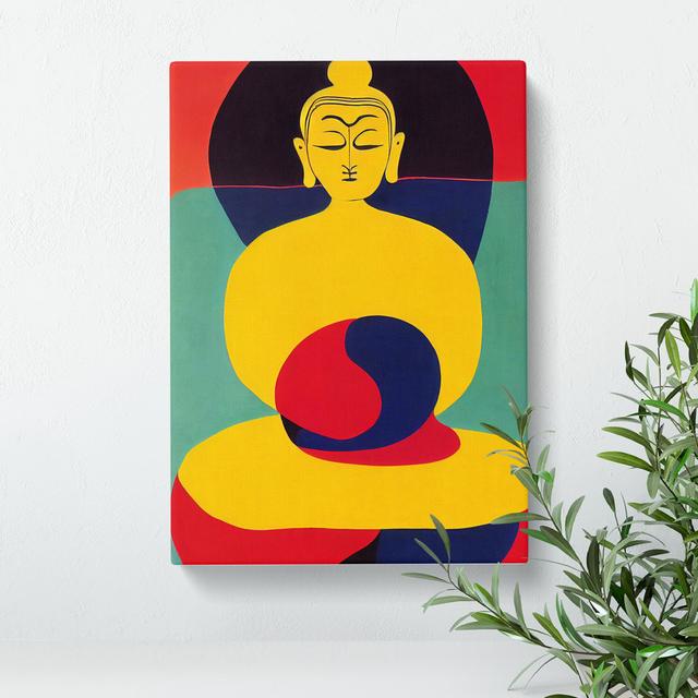 Buddha In Abstract Latitude Vive Size: 60cm H x 40cm W x 3cm D on Productcaster.