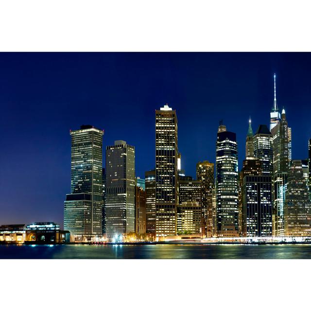 New York at Night V by James McLoughlin - Wrapped Canvas Photograph Ebern Designs Size: 51cm H x 76cm W on Productcaster.