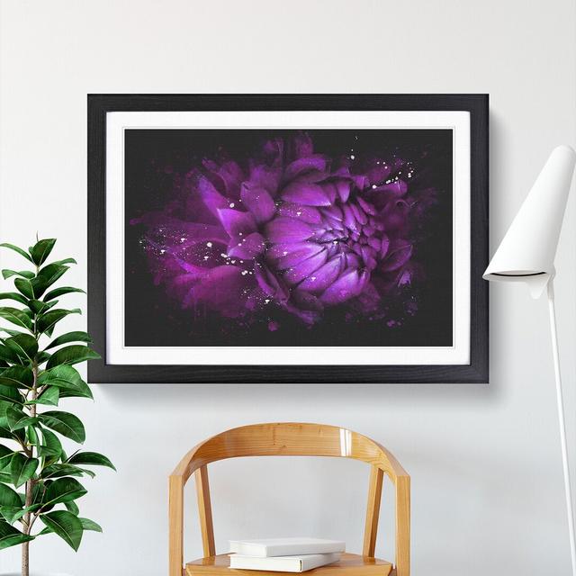 Purple Flower Vol.1 - Single Picture Frame Print on Wood East Urban Home Frame Option: Black Framed, Size: 48cm H x 65cm W x 2cm D on Productcaster.