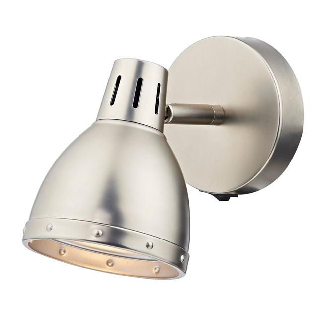 Stancliff 1-Light Wall Spotlight 17 Stories Finish: Antique Chrome on Productcaster.