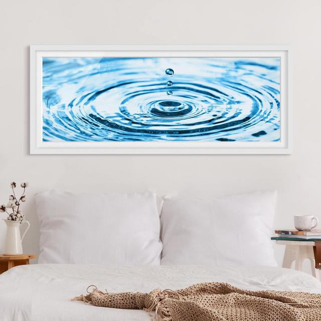 Picture With Frame - Drops Turbulence - Landscape Panorama Highland Dunes Size: 30cm H x 75cm W x 2cm D, Frame Option: White Framed on Productcaster.