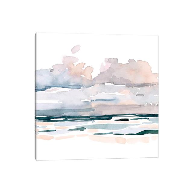 Soft Coastal Abstract II by Emma Scarvey - Wrapped Canvas Gallery-Wrapped Canvas Giclée Wayfair Samples Size: 45.72cm H x 45.72cm W x 3.81cm D on Productcaster.