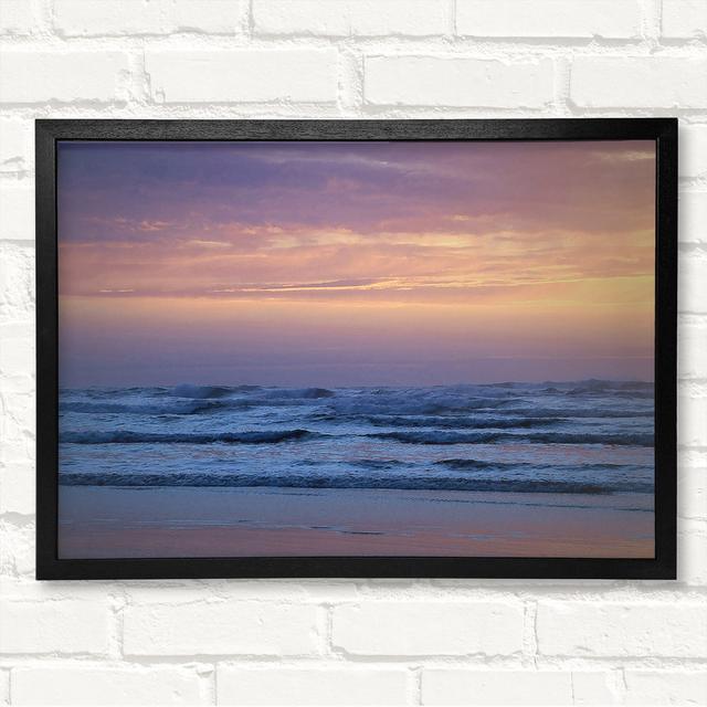 Morning Waves Framed Print House of Hampton Size: 42cm H x 59.7 cm W on Productcaster.