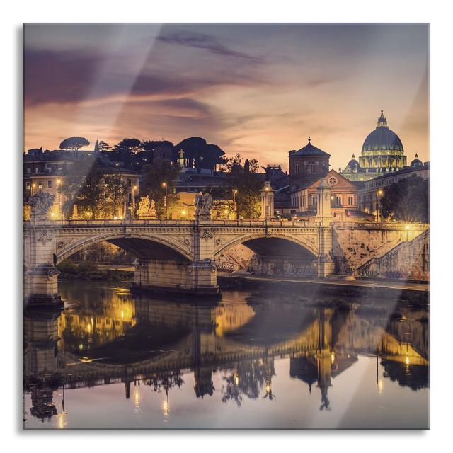 Rome Cathedral of St. Peter - Unframed Photograph on Glass Ebern Designs Size: 60cm H x 60cm W x 0.4cm D on Productcaster.