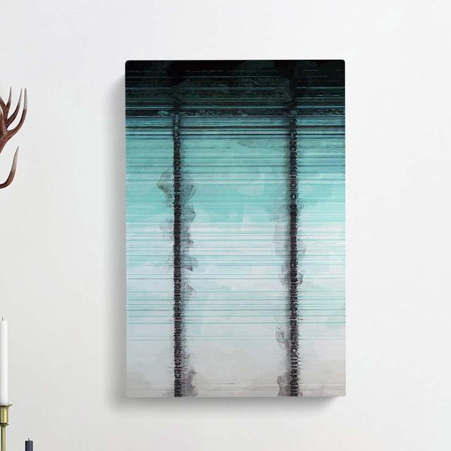 Constantly Green in Abstract - Wrapped Canvas Graphic Art Print East Urban Home Size: 50cm H x 35cm W x 3cm D on Productcaster.