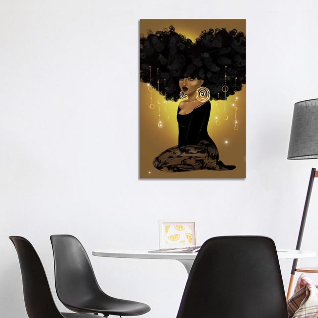 Honey Beams and Golden Dreams by Zola Arts - Graphic Art Print on Canvas 17 Stories Format: Wrapped Canvas, Size: 101.6cm H x 66.04cm W x 1.91cm D on Productcaster.