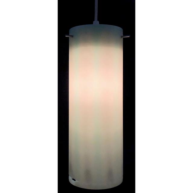 Ramsell 1 - Light Cylinder World Menagerie Shade Colour: Beige/Light Blue, Finish: White on Productcaster.