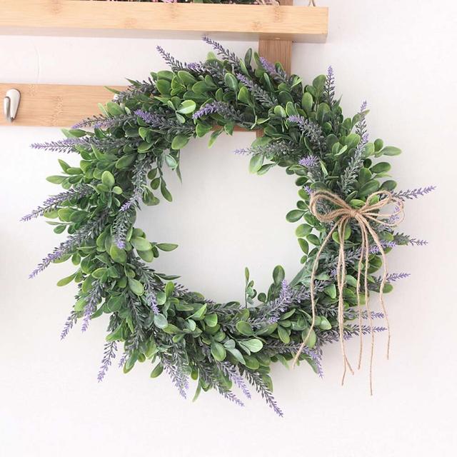 42cm Artificial Wreath Fleur De Lis Living on Productcaster.