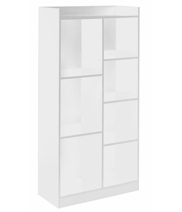 Schenectady Bookcase 17 Stories Colour: White on Productcaster.