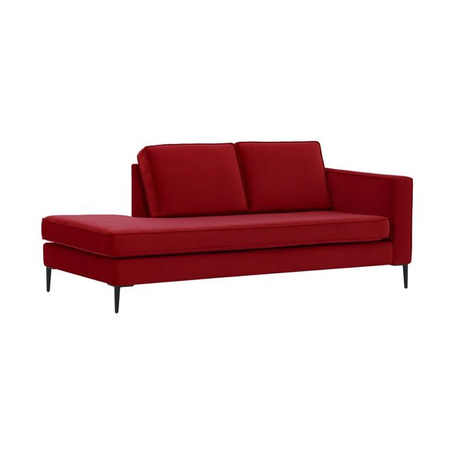 Leticia Upholstered UK Single - DE 90 X 190 Cm Daybed Corrigan Studio Colour: Dark Red on Productcaster.