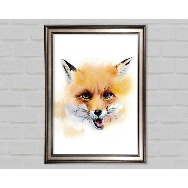 Cheeky Fox Framed Print August Grove Size: 84.1cm H x 118.9cm W on Productcaster.