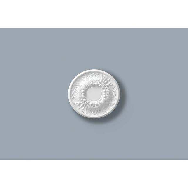 Cutts Rose 3 cm H x 30 cm W x 30 cm D Ceiling Medallion Lily Manor on Productcaster.