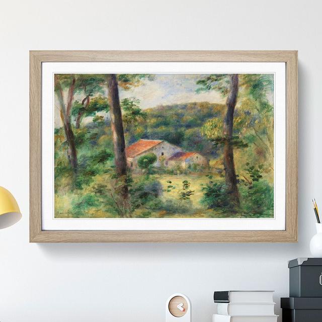 Environs of Briey by Pierre-Auguste Renoir - Picture Frame Painting East Urban Home Size: 65cm H x 90cm W x 2cm D, Frame Option: Oak on Productcaster.