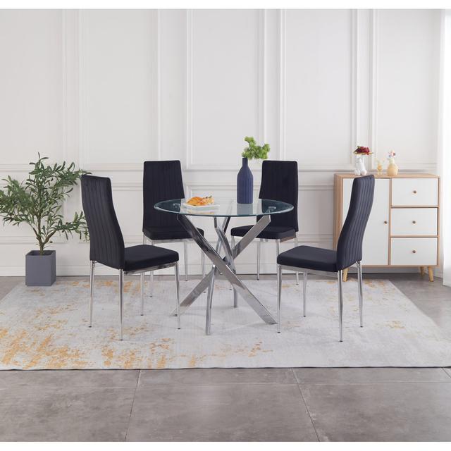 Kishmore 4 - Person Dining Set Metro Lane on Productcaster.