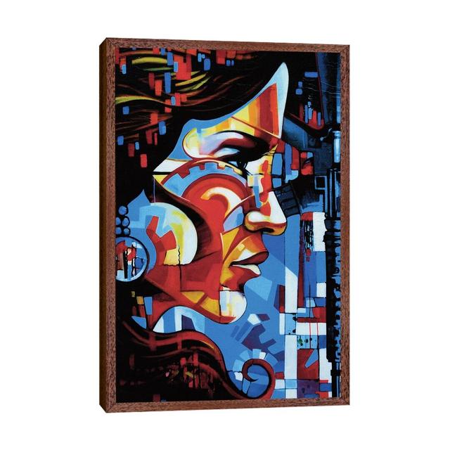 'Beautiful Beast' by Fernan Mora - Picture Frame Graphic Art Print on Canvas Ebern Designs Size: 152.4cm H x 101.6cm W x 3.81cm D, Frame Option: Brown on Productcaster.