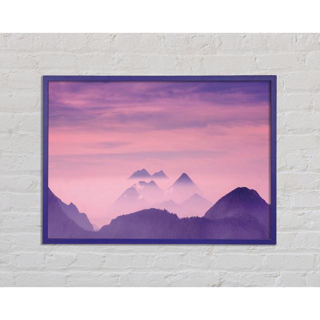 Lavender Mountain Top - Single Picture Frame Art Prints Union Rustic Size: 29.7cm H x 42cm W x 2cm D on Productcaster.